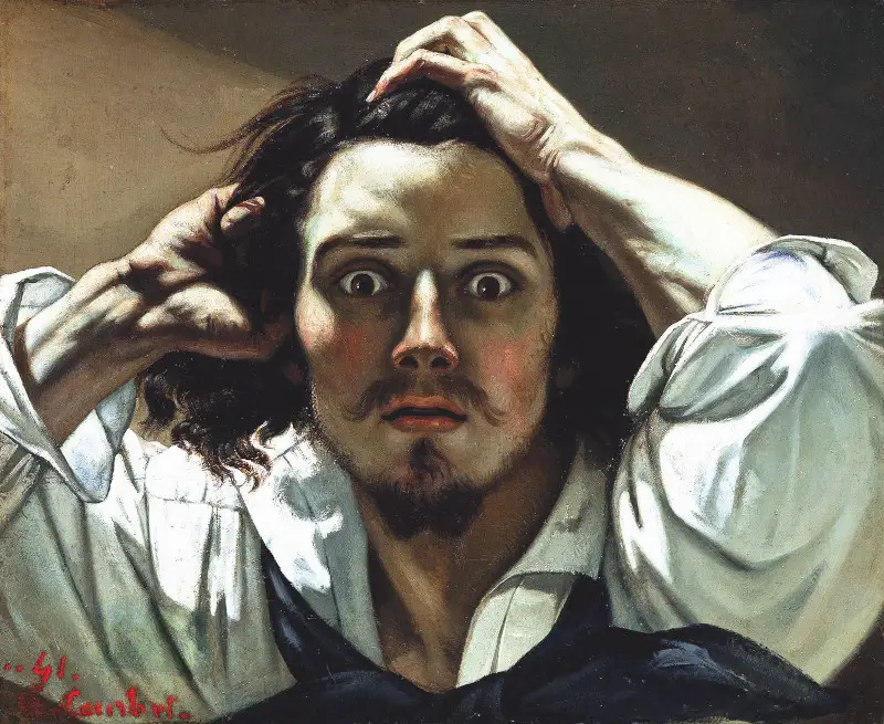 Selbstporträt (Der verzweifelte Mann) von Gustave Courbet